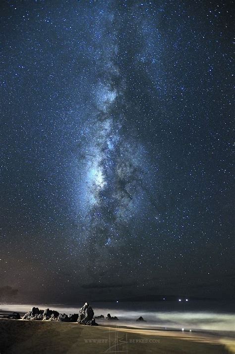 Milky Way Over The Hawaiian Island Of Maui Jeff Berkes Photography