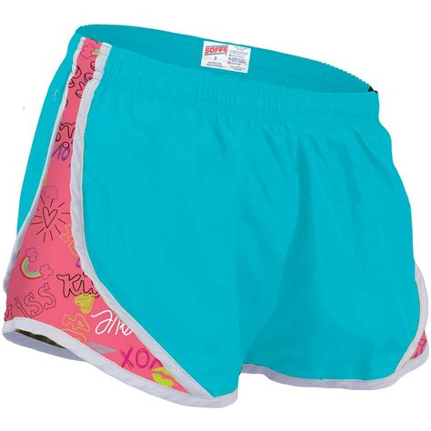 Soffe Soffe Girls Big Team Shorty Short Light Turquoiselove Ya