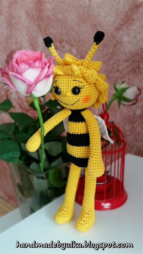 Handmade by Ülkü Kundenauftrag Amigurumi Süsse Biene Bee Sevimli Ari