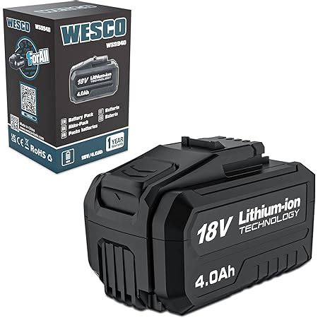 Wesco V Ah Lithium Ion Rechargeable Battery Ah Long Life