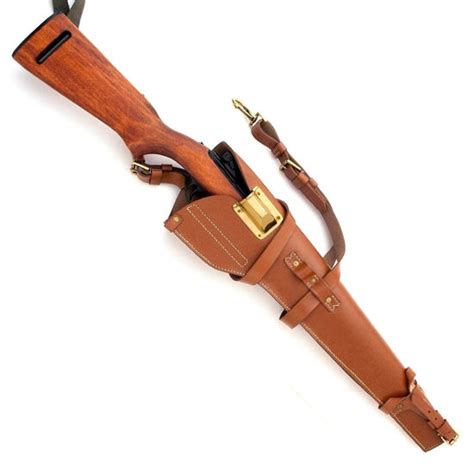 M1 Carbine Rifle Scabbard Leather Holster Reproduction