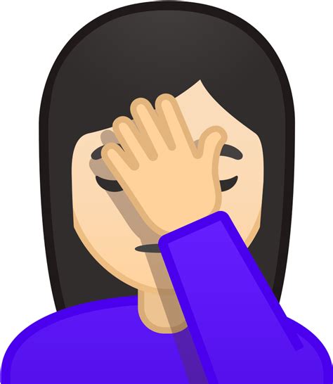 Facepalm Emoji Png Know Your Meme Simplybe