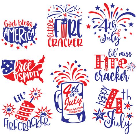 Laser Cut 4th Of July Keychain Svg Free Vector