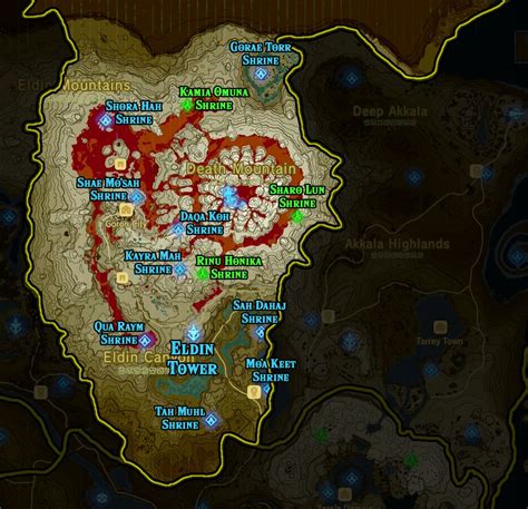 Zelda Breath Of The Wild Shrine Locations Interactive Map Ocret