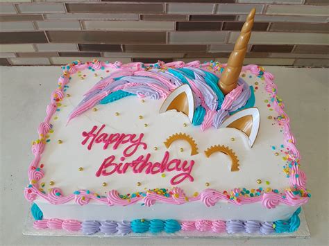 Edible icing art is a great way to make a cake and cupcakes look . Pin by Snow on Cakes | Unicorn birthday cake, Unicorn ...