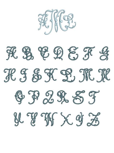 Atlantic Embroidery Works Contemporary Fonts