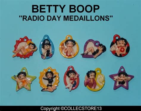 Serie Complete De Feves Betty Boop Radio Day Medaillons 1541 Picclick