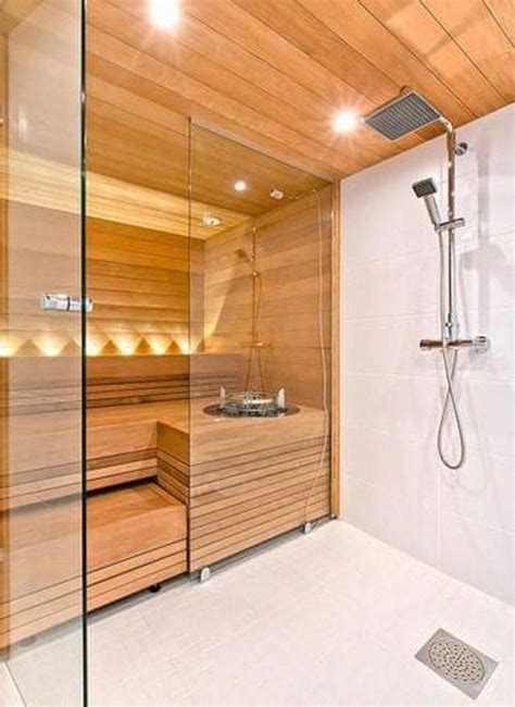40 Beautiful Sauna Design Ideas For Your Bathroom In 2020 Sauna