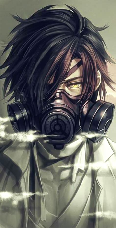 Anime Character With Gas Mask Ngengek