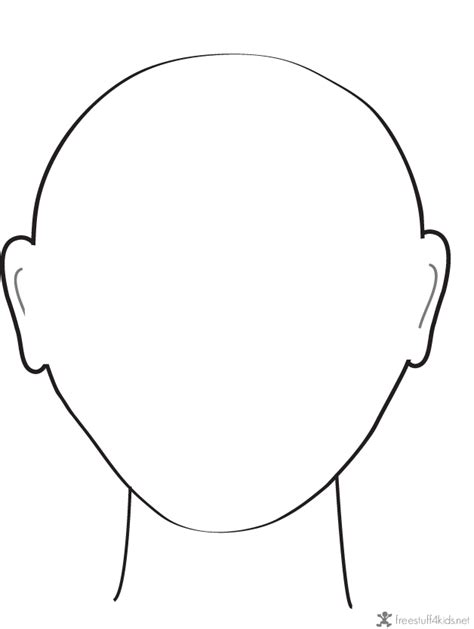 Free Printable Child Face Template