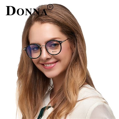 Donna Women Vintage Glasses Frames Oversize Circle Women Men Optical