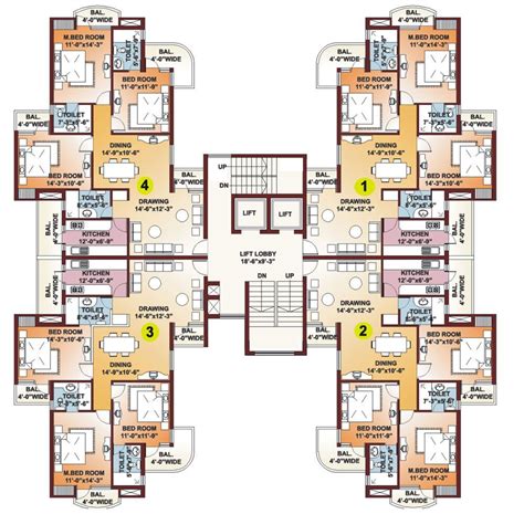 For a more luxurious house design, you can opt for a 2 story apartment floor. High Rise Apartment Building Floor Plans - Beste Awesome ...