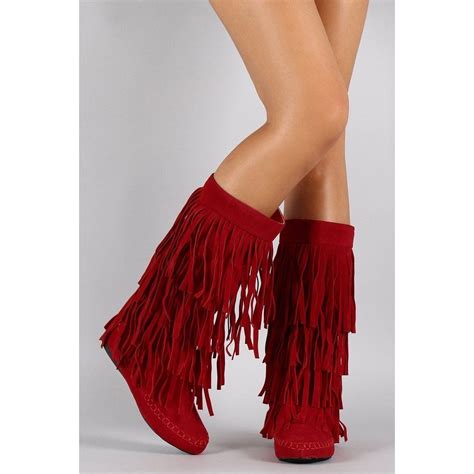 knee high suede fringe boot snips and snails boutique fringe boots style suede fringe boots