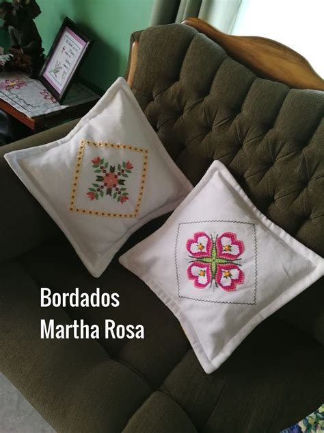 Bordado Martha Rosa Crazy Quilt Stitches Hand 98a