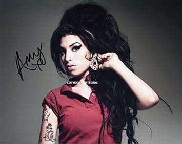 Limited Edition Amy Winehouse Signed Photo Cert Printed Autograph Signature Signed Signiert