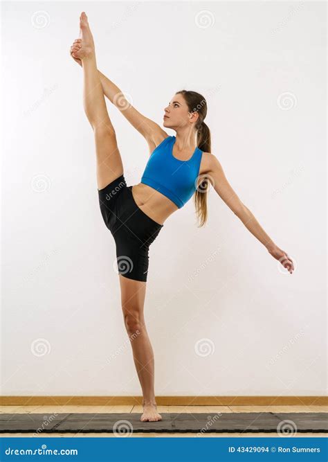 Standing Splits Stock Photo Image Of Gymnastics Pose 43429094