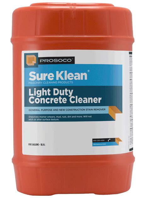 Light Duty Concrete Cleaner Prosoco Sure Klean
