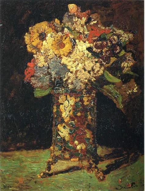 One of vincent van gogh's most famous works is actually part of a series of sunflower paintings. Vase Of Assorted Flowers