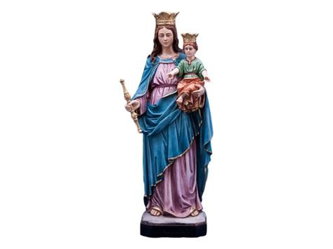 Estatua Resina Italiana Maria Auxiliadora 60cm El Propagador