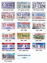 South Dakota License Plate History Pictures
