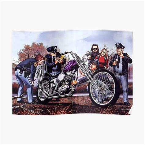 Motorcycle Art Biker Art By David Mann Easy Rider Poster For Sale