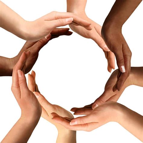 Multiracial Hands Making A Circle The Clear Company