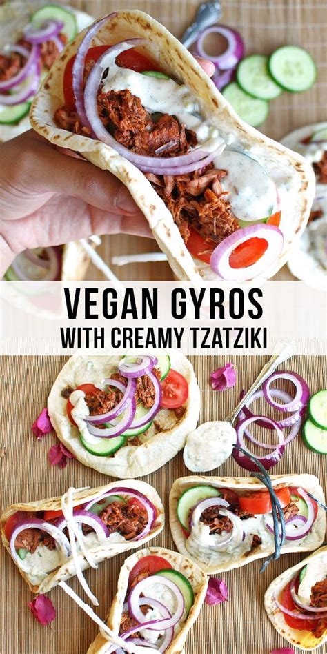 Vegan Gyros With Jackfruit And Creamy Tzatziki Zen And Zaatar