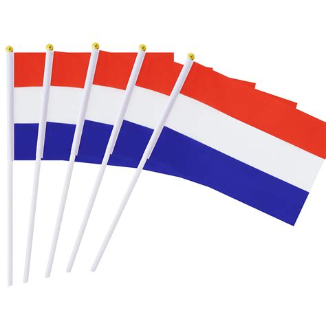 Pack Hand Held Small Mini Flag Netherlands Flag Dutch Flag Stick