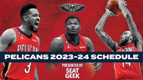 Pelicans Announce Nba Regular Season Schedule Presented By Seatgeek Nba Com