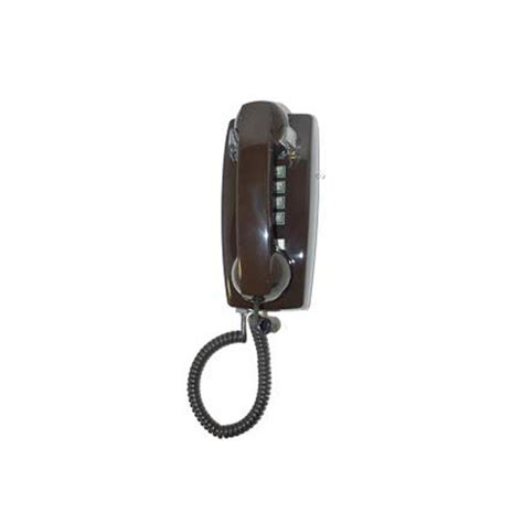Cortelco Wall Corded Telephone With Volume Control Brown Itt 2554 V