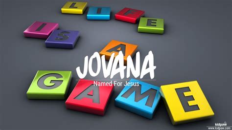 Jovana 3d Name Wallpaper For Mobile Write Name On Photo Online