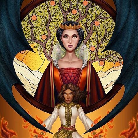 samantha shannon on instagram “for fanartfriday a gorgeous depiction of sabran and ead from