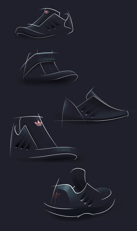 Adidas Dark Concept By Marc Illan Via Behance Shoe Design Sketches