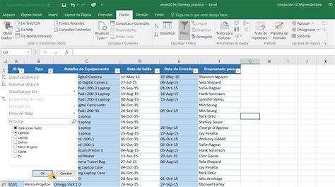 Excel 2016 Como Filtrar Dados No Excel 2016