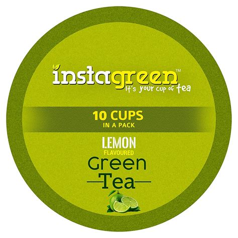 Lemon Flavoured Green Tea 10 Cups Pack 250 Ml With Jar Bisylife