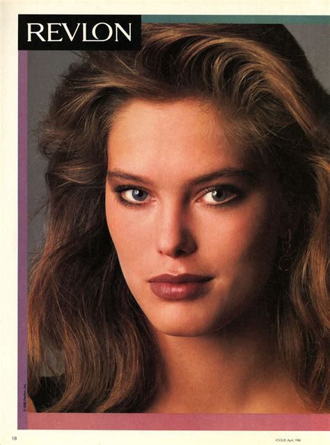 Us Vogue April 1986 Revlon Ad Renee Simonsen Perfect Hair Beauty
