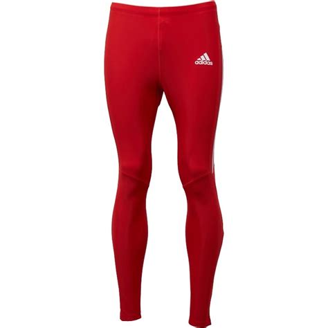 Buy Adidas Mens Long Running Tights University Red