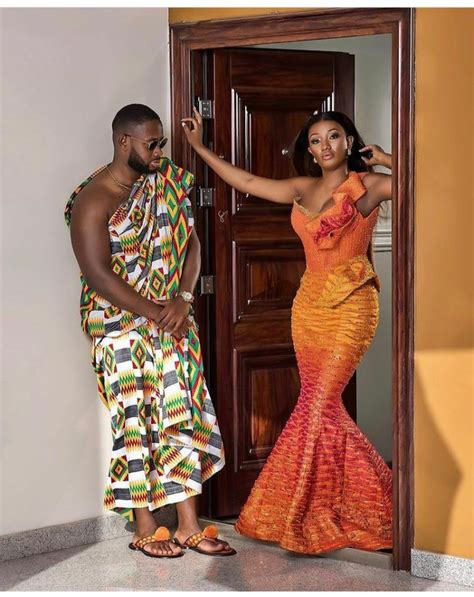 15 Elegant Kente Styles For Engagement In Ghana 2021 The Glossychic