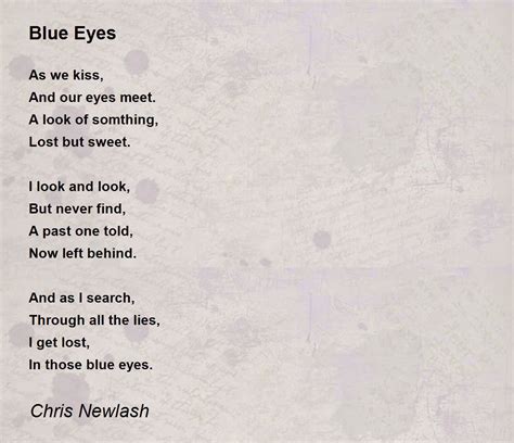 Short Poems For Blue Eyes