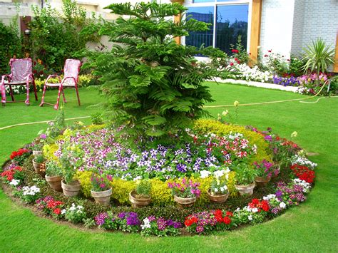 Small Pond Designs Garden Flower Pot Arrangements Outdoor