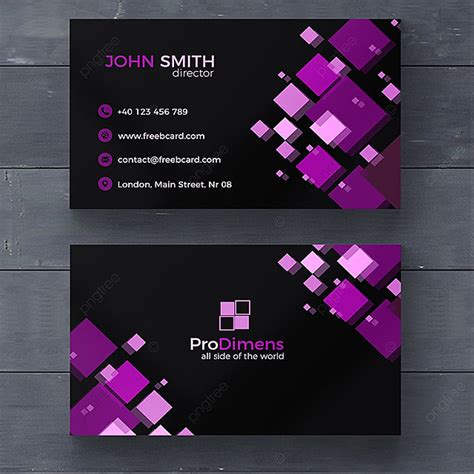 black  purple business card template     pngtree