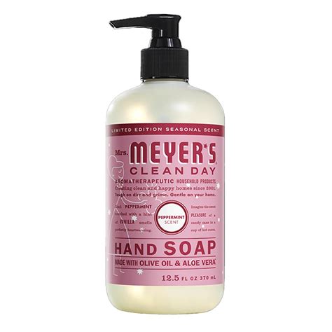 Mrs Meyers Clean Day Peppermint Scent Hand Soap Shop Hand And Bar