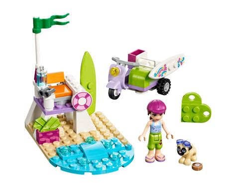 Lego Set 41306 1 Mia S Beach Scooter 2017 Friends Rebrickable Build With Lego