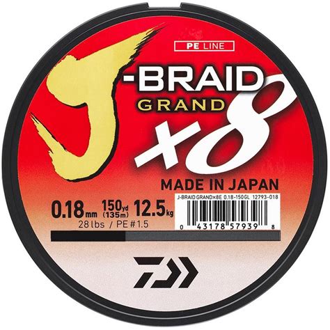 Trecciato Daiwa J Braid Grand X8 135m