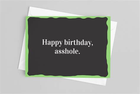 Happy Birthday Asshole Jail Birthday Funny Greeting Card Birthday