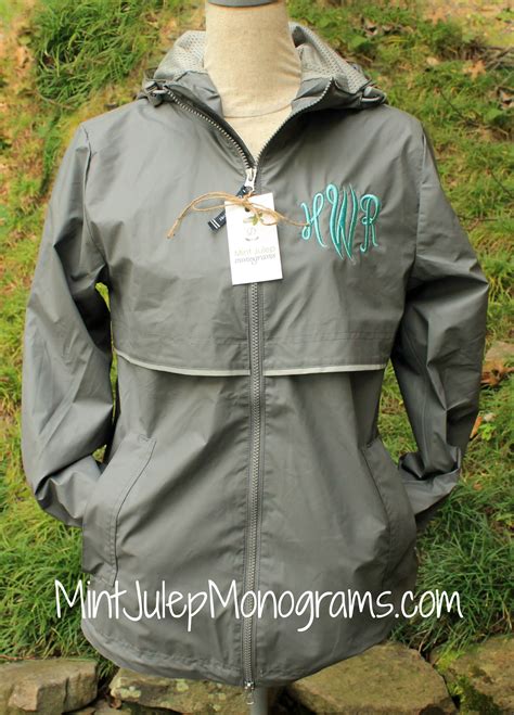 Womens Monogrammed Rain Jacket High Quality With An