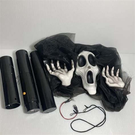 Gemmy Halloween Animated Floating Grim Reaper Sound And Light Up Prop