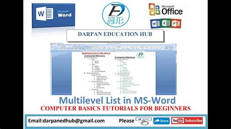How To Use Multilevel List In Ms Wordmultilevel List In Wordapply