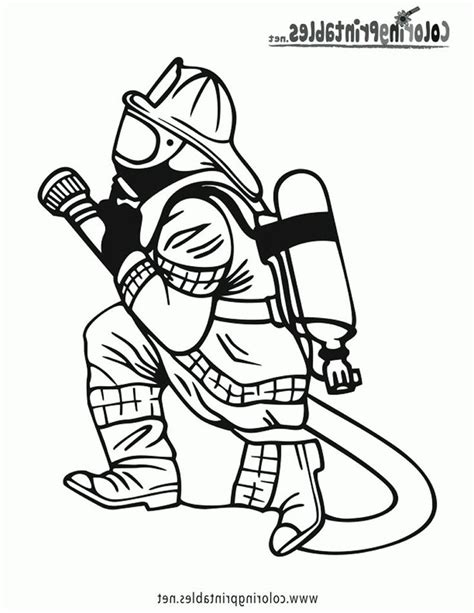 ️free Firefighter Coloring Pages Free Download