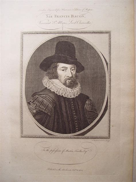 Sir Francis Bacon Viscount St Albans Lord Chancellor Grabado Por